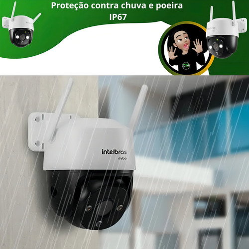 Cámara inteligente Im7 con Wi-Fi 360° a todo color - Intelbras White Color