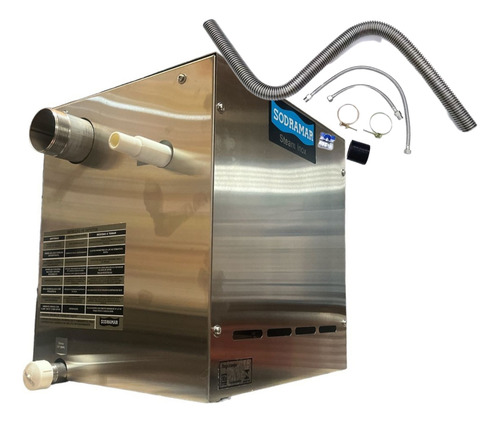 Sauna Vapor Sodramar Com Kit Instalação Inox 15kw Até 25m³