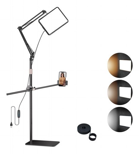 Luz Led Para Selfie Con Soporte Y Trípode De 30 Cm