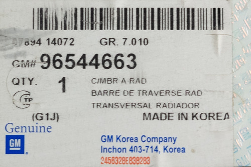 Imagen 4 de 4 de Soporte Inferior Radiador 96544663 Optra Original Gm
