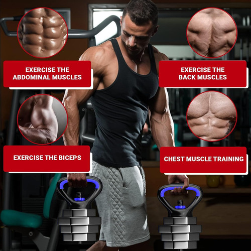 Mancuernas 3 En 1 Ajustables Para Ejercicio En Casa