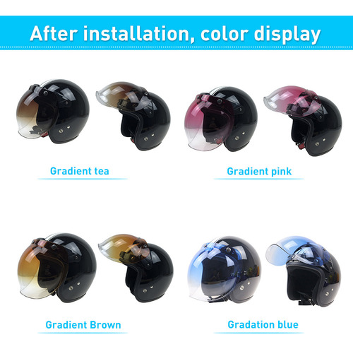 Casco Bubble Wind Shield Visera Bubble.3 Broches Biltwell Pa