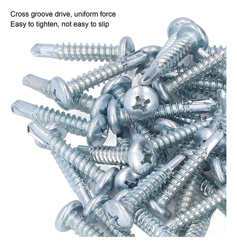 Tornillos Galvanizados, 50 Piezas, Tornillos Autoperforantes