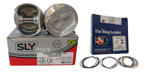 Pistao C/ Anel Livina Tiida Versa 1.8 16v Flex Mr18 04/. 1mm