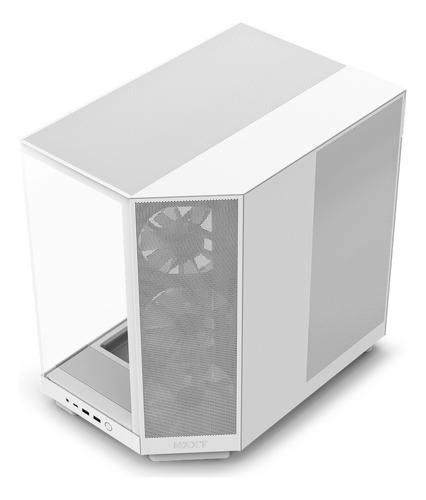 Gabinete Nzxt H6 Flow Rgb Cristal Templado Usb-c 3.2 Blanco