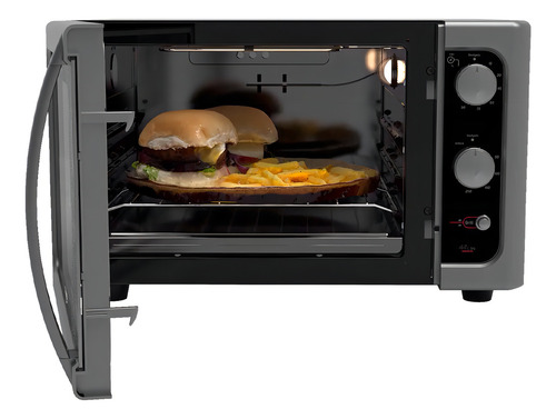 Forno de Bancada Elétrico Titanium com Grill Dourador Dako Supreme 44 Litros