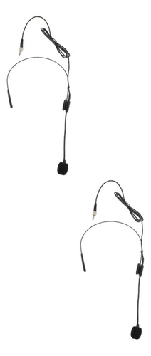 2 Unids Microfono Auricular Oreja Cable Gancho Amplificador