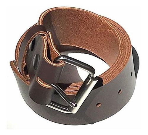 Cinturón De Cuero Para Hombre, Resistente, Color Marrón Choc