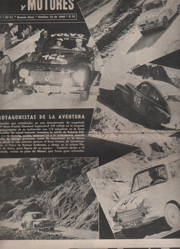 Revista De Automovilismo * Ases Y Motores * Galvez Año 1960