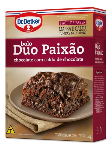 Dr. Oetker Bolo Tradicional Sabor Chocolate, Fácil Preparo