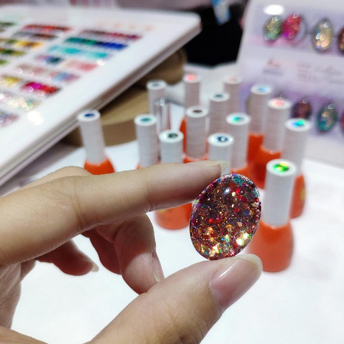 Cartões De Cores De Gel Uv Para Esmaltes Quadrado