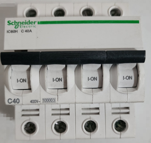 Interruptor Tetrapolar 4p 40a 15ka Ref A9f87440 Schneider