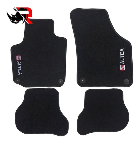 Imagen 1 de 5 de Tapetes Compatibles Con Altea Seat Rojo - Blanco
