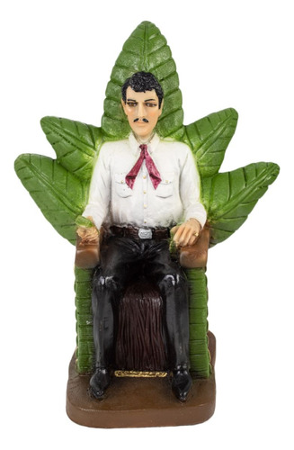 Imagen Jesús Malverde Millonaria De Resina Ritualizada.