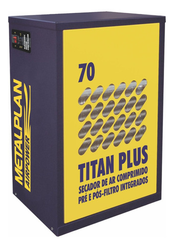 Secador De Ar 70 Pcm Monofásico Titan -70 Metalplan 220v