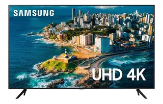 Smart Tv 43'' Crystal Uhd 4k 43cu7700 Preta Samsung Bivolt