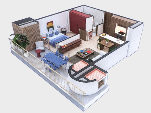 Apartamento En Rotunda Al Lago Ref. 9566 (ref: Cbr-1159)