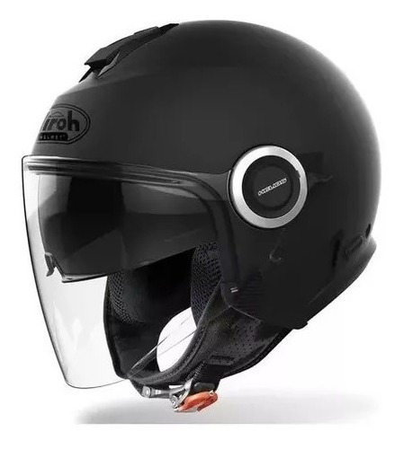 Casco Abierto Airoh Helios Color Negro Mate Bamp Group