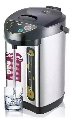 Hervidor Termo Eléctrico Café Agua Caliente,inoxidable 6.8lt Gris