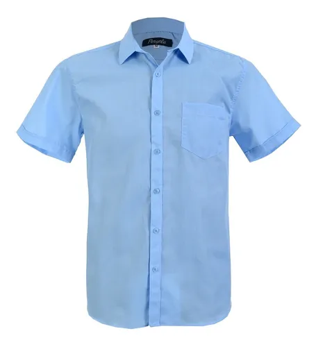 Camisa B sica Caballero Manga Corta Lisa
