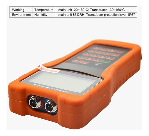 Medidor De Flujo Ultrasónico Portátil Tuf-2000h Medidor De