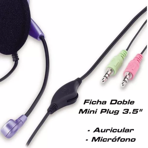 Audífonos con Micrófono doble plug