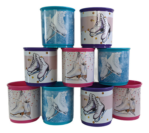 Tazas Plásticas Personalizadas Patin Artistico