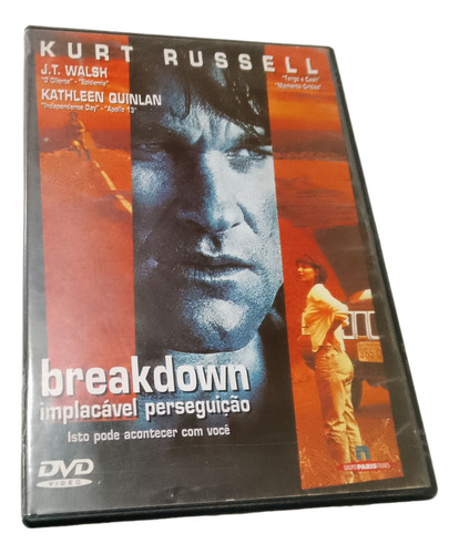Dvd Breakdown - Implacável Perseguição Kurt Russell (ótimo)
