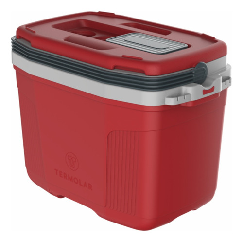 Conservador térmico termolar de 32 litros, cor vermelha