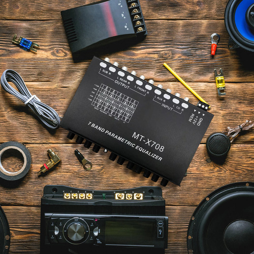 Ecualizador De Coche De 7 Bandas, Ecualizador De Audio Para