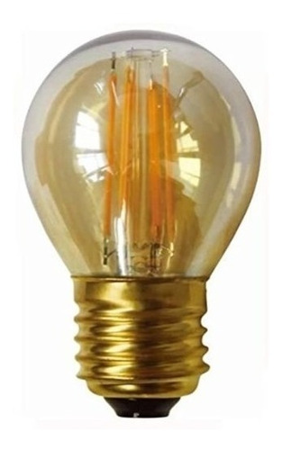 Lampara Gota Led 4w Vintage Ambar E27 Dimerizable