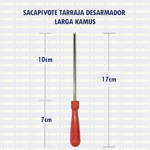 Imagen 2 de 5 de Sacapivote Tarraja Desarmador Largo P Valvula Pivote De Rin