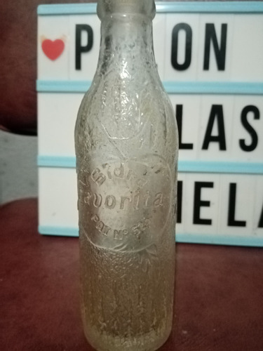 Antigua Botella De Refresco Sidra Favorita Años 30s