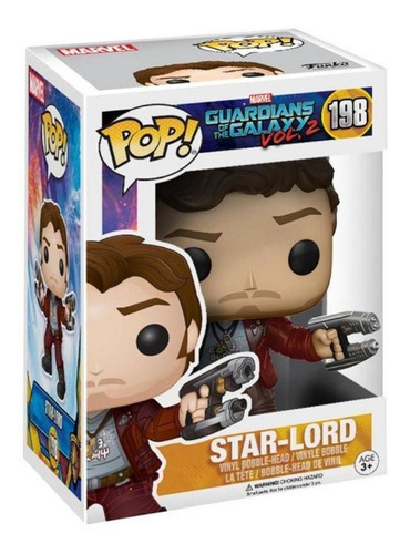 Funko Pop Star-lord 198 - Guardians Of The Galaxy Vol 2