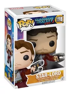 Figura De Accion Star-lord 198 Guardianes De La Galaxya Vol 2 Marvel Funko Pop