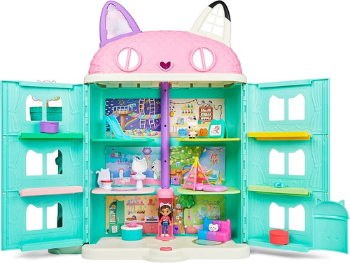 Casa De Muñecas Gaby Gabbys Dollhouse Sonidos Figuras Mueble