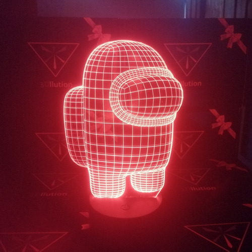 Lámpara 3d App Incluida Among Us
