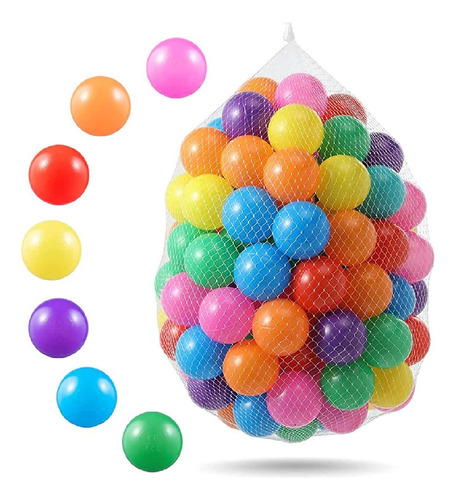 Pack 50 Pelotas Plásticas Para Piscina Colores 5.5cm Juegos