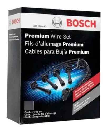 Doblez Matón pasta Kit Cables + Bujias Bosch 1 Electrodo P/ Vw Golf Bora 2.0