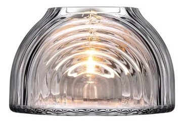 Imagen 2 de 10 de Portavela Fanal Campana Cristal Velas Nude 6,5 Cms Chico X 1