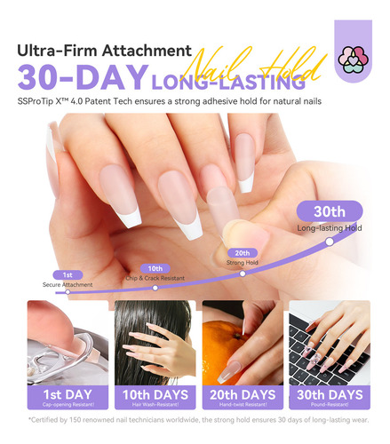 Saviland Gel Pegamentos De Uñas Sólido 30g, Adhesive For Tip