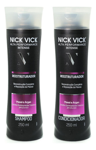 Kit Shampoo 250ml E Condicionador 250ml Reestruturador