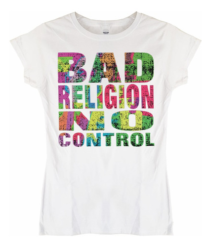 Polera Mujer Bad Religion No Control Punk Abominatron