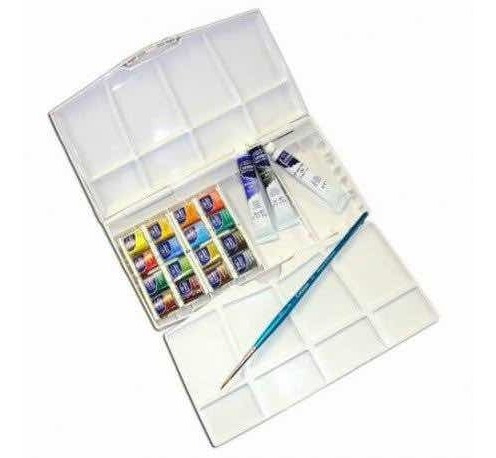 Imagen 2 de 3 de Est.cotman Con16 Medias Cuencas 3 Tubos 8ml Y 1 Pincel