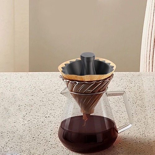 Copa De Filtro De De Cono De Café, Fácil De Usar, Negro