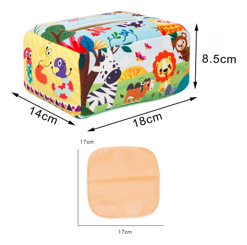 Tissue Box Soft High Contrast Toys Para Niños De 1 Estilo B