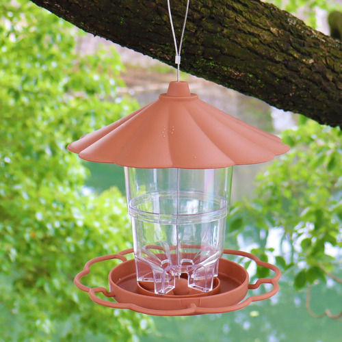 Comedero Telescópico Para Pájaros T Garden Outdoor De Doble