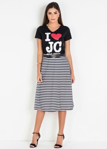 Imagem 7 de 7 de T-shirt Feminina Blusa Com Estampa Frontal Moda Evangélica