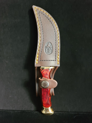 Imagen 2 de 7 de Cuchillo Dp 100mm Dorado C/funda Marca Muela