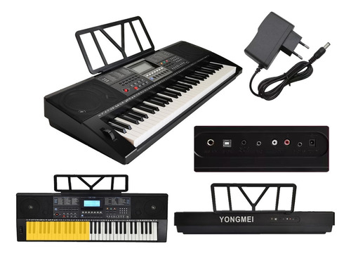 Teclado Musical Avanzado 61 Teclas Ym 928 Midi Velocidad